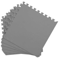 Produktbild för Pool grundmatta 50 pcs Grå 18 m² EVA-skum