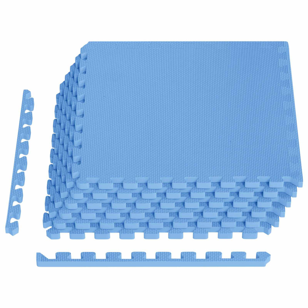 Produktbild för Pool grundmatta 6 pcs Blå 2,16 m² EVA-skum