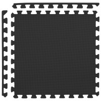 Produktbild för Pool grundmatta 24 pcs Svart 8,64 m² EVA-skum