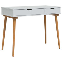Produktbild för Skrivbordsset FAUSKE 3 pcs Vit 100 x 50 x 143 cm