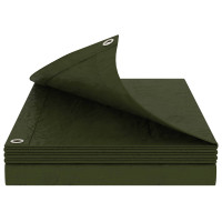Produktbild för Tarpaulin med öglor Grön 4 x 6 m 260 gsm PE