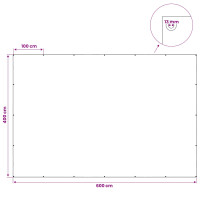 Produktbild för Tarpaulin med öglor Grön 4 x 6 m 260 gsm PE