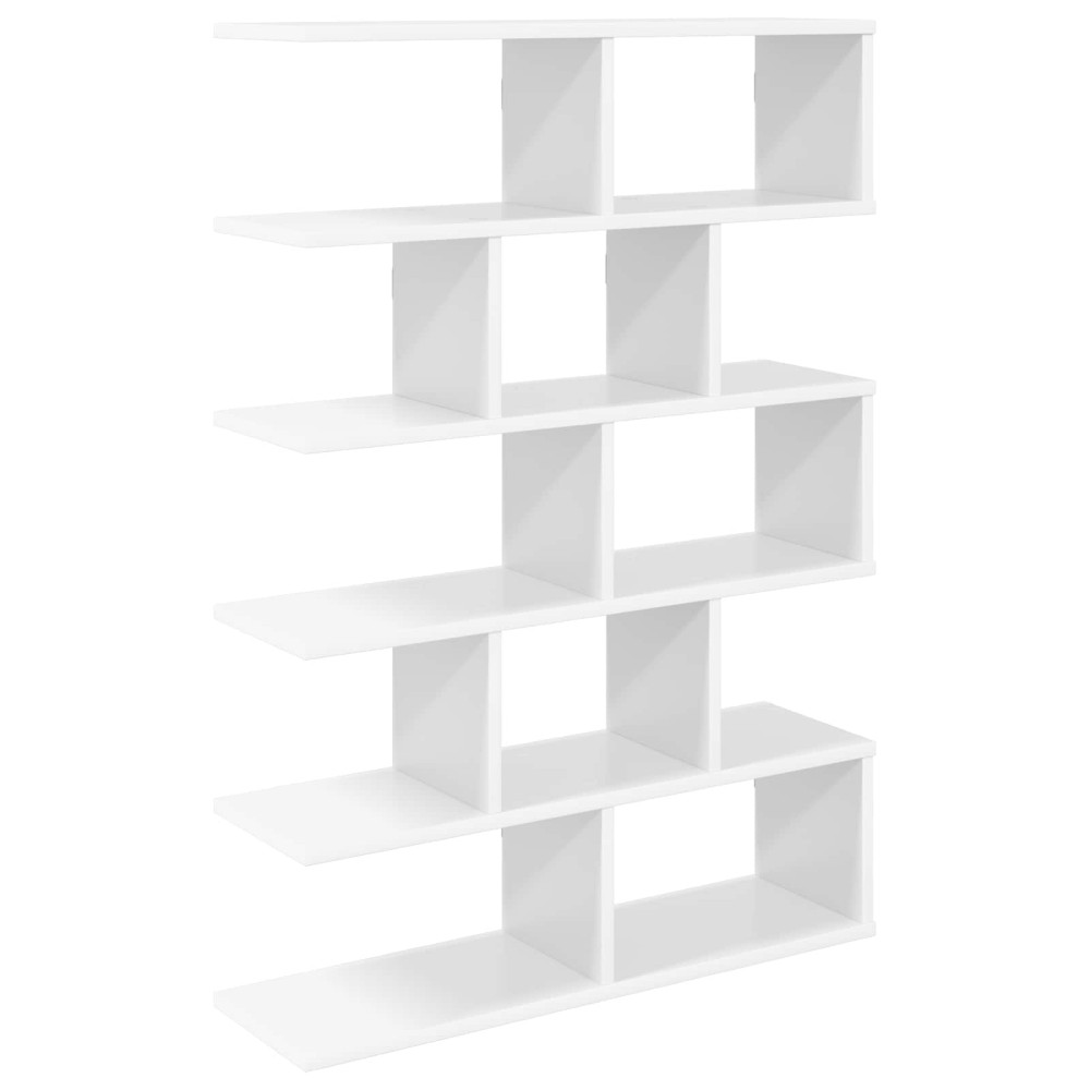 Produktbild för Vägg hylla Vit 70 x 20 x 100 cm Konstruerat trä