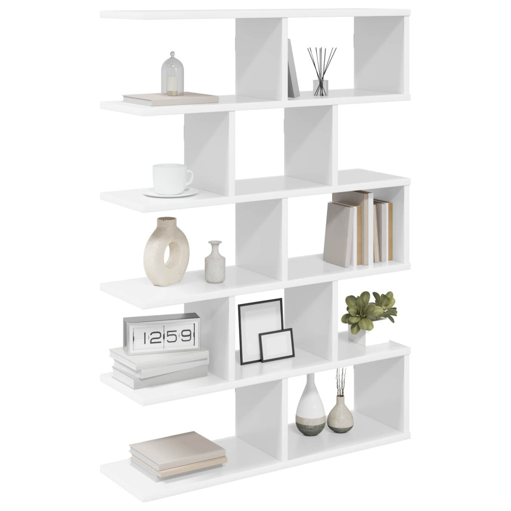 Produktbild för Vägg hylla Vit 70 x 20 x 100 cm Konstruerat trä