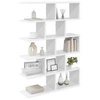 Produktbild för Vägg hylla Vit 70 x 20 x 100 cm Konstruerat trä