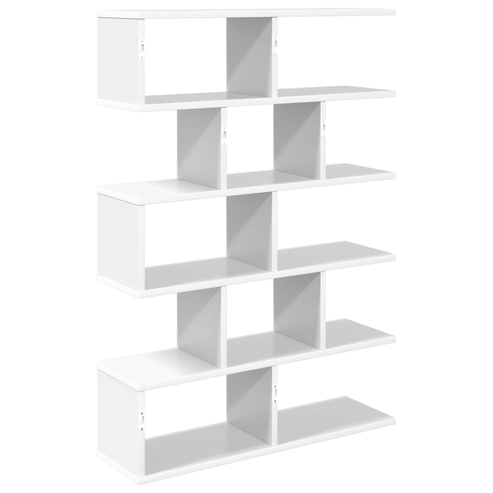 Produktbild för Vägg hylla Vit 70 x 20 x 100 cm Konstruerat trä