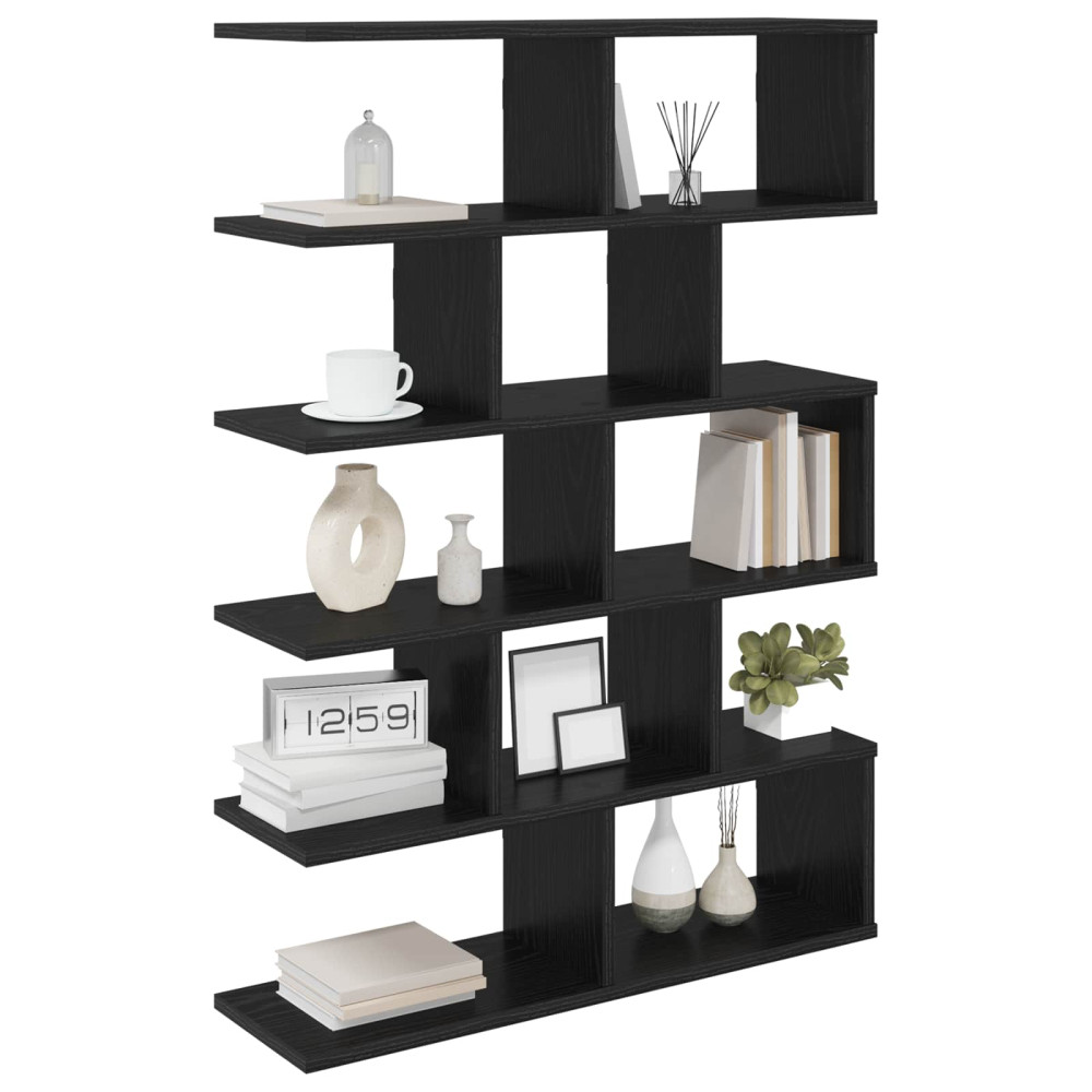 Produktbild för Vägg hylla Svart ek 70 x 20 x 100 cm Konstruerat trä