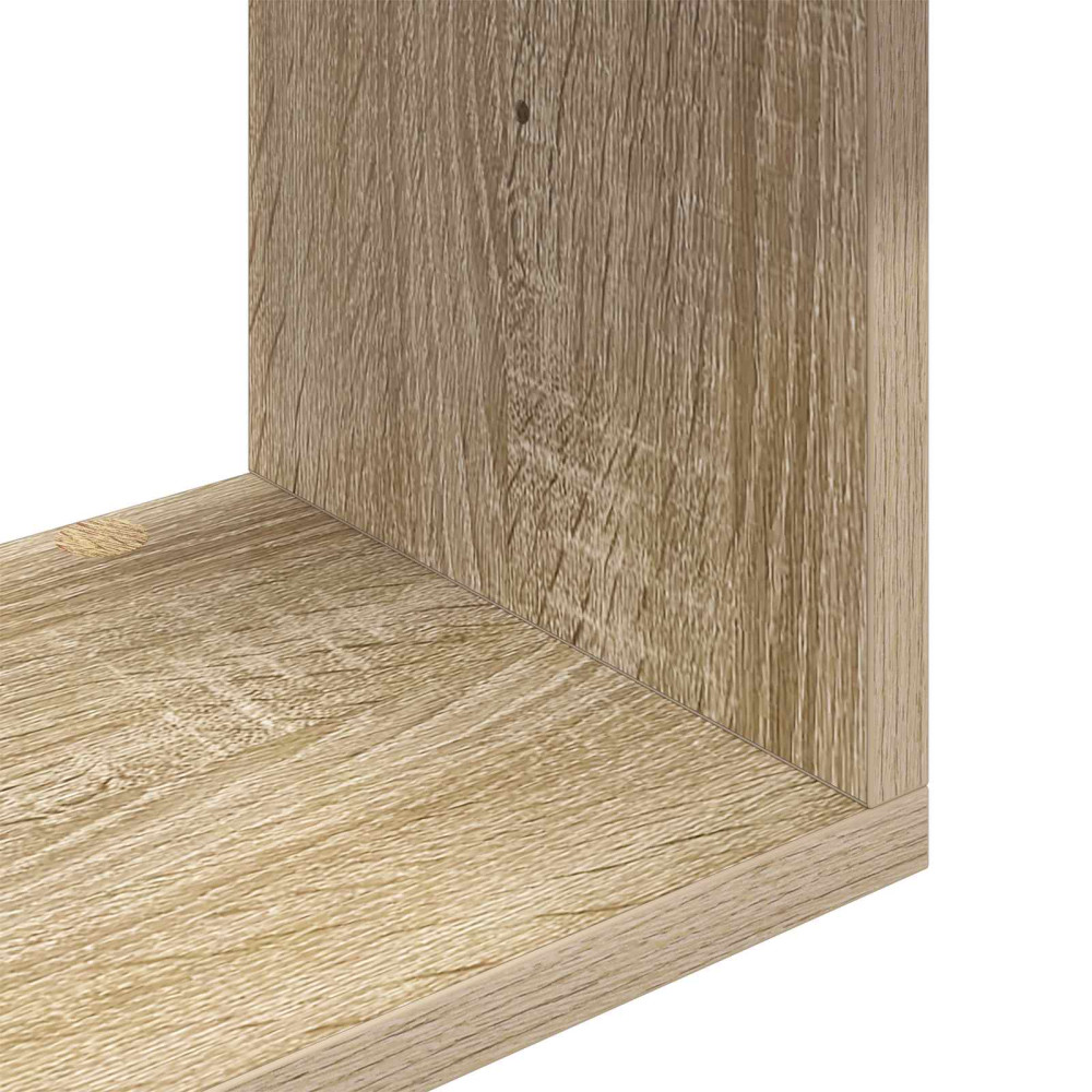 Produktbild för Vägg hylla Sonoma-ek 70 x 20 x 100 cm Konstruerat trä