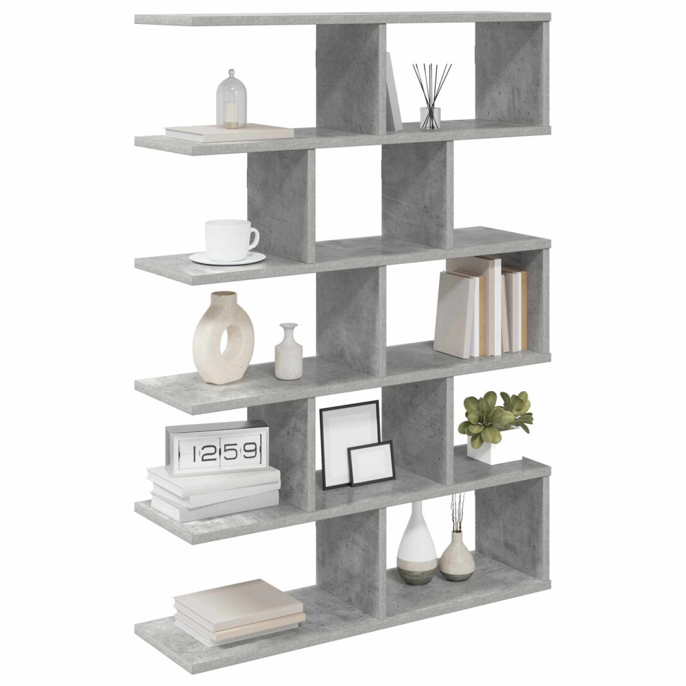 Produktbild för Vägg hylla Betonggrå 70 x 20 x 100 cm Konstruerat trä