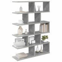 Produktbild för Vägg hylla Betonggrå 70 x 20 x 100 cm Konstruerat trä