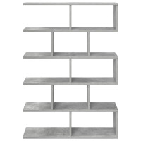 Produktbild för Vägg hylla Betonggrå 70 x 20 x 100 cm Konstruerat trä