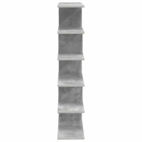 Produktbild för Vägg hylla Betonggrå 70 x 20 x 100 cm Konstruerat trä