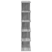 Produktbild för Vägg hylla Grå Sonoma 70 x 20 x 100 cm Konstruerat trä