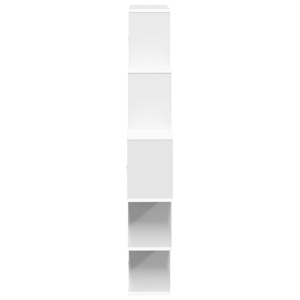 Produktbild för Vägg hylla Vit 120 x 20 x 136 cm Konstruerat trä