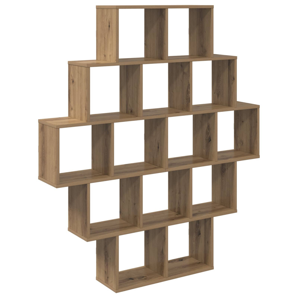 Produktbild för Vägg hylla Artisan-ek 120 x 20 x 136 cm Konstruerat trä