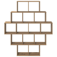Produktbild för Vägg hylla Artisan-ek 120 x 20 x 136 cm Konstruerat trä