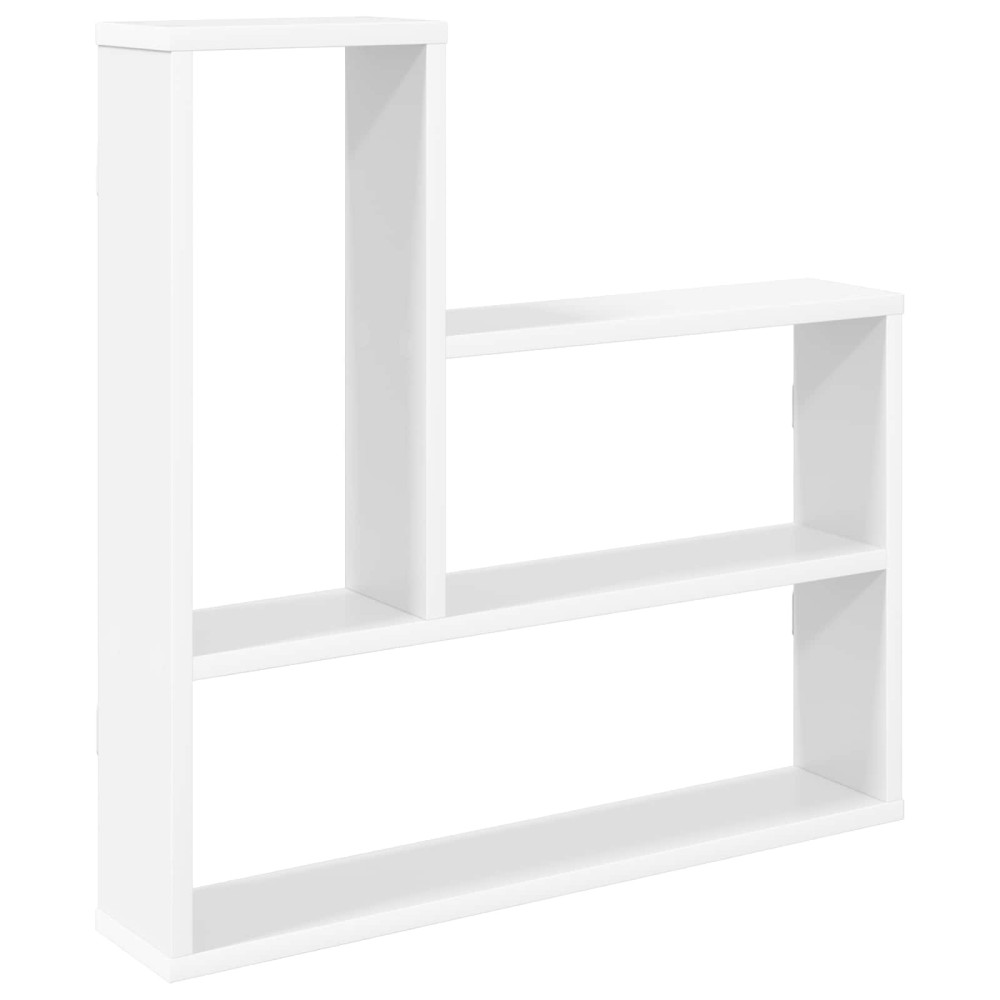 Produktbild för Vägg hylla Vit 60 x 11 x 60 cm Konstruerat trä