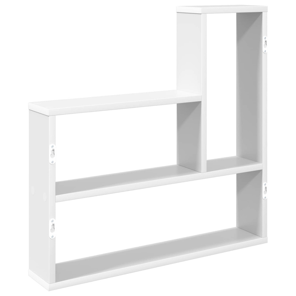 Produktbild för Vägg hylla Vit 60 x 11 x 60 cm Konstruerat trä