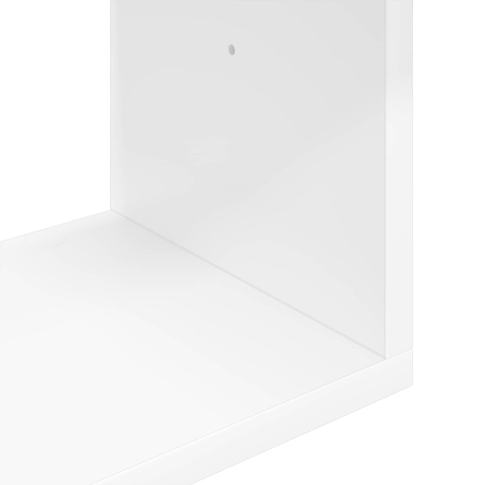 Produktbild för Vägg hylla Vit 60 x 11 x 60 cm Konstruerat trä