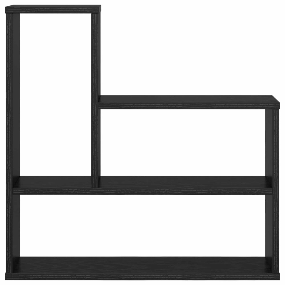 Produktbild för Vägg hylla Svart ek 60 x 11 x 60 cm Konstruerat trä