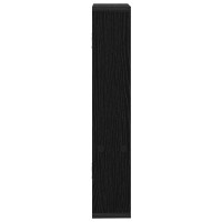 Produktbild för Vägg hylla Svart ek 60 x 11 x 60 cm Konstruerat trä