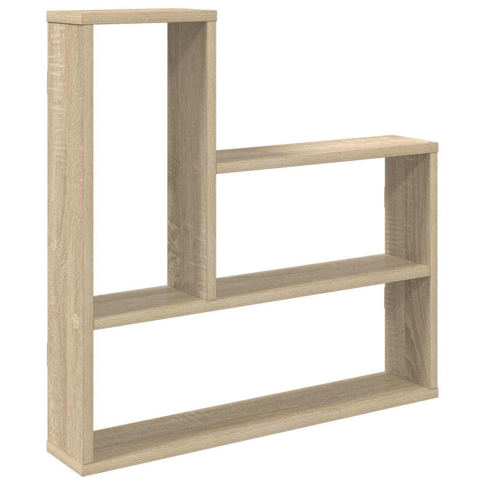 Produktbild för Vägg hylla Sonoma-ek 60 x 11 x 60 cm Konstruerat trä