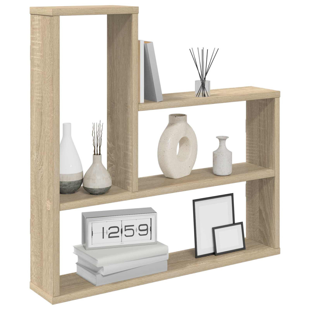 Produktbild för Vägg hylla Sonoma-ek 60 x 11 x 60 cm Konstruerat trä