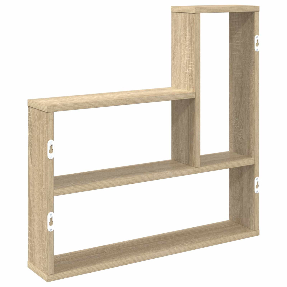 Produktbild för Vägg hylla Sonoma-ek 60 x 11 x 60 cm Konstruerat trä