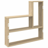 Produktbild för Vägg hylla Sonoma-ek 60 x 11 x 60 cm Konstruerat trä