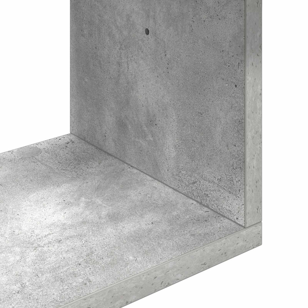 Produktbild för Vägg hylla Betonggrå 60 x 11 x 60 cm Konstruerat trä