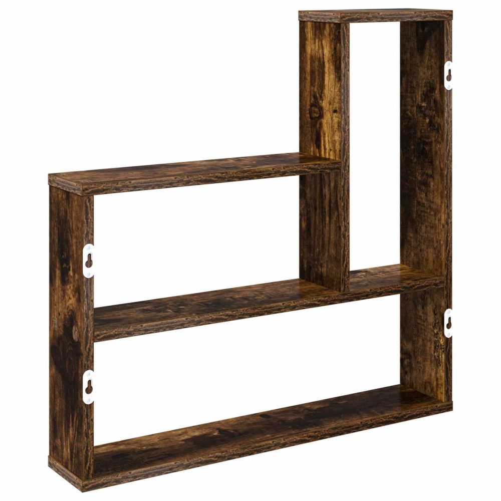 Produktbild för Vägg hylla Rökt ek 60 x 11 x 60 cm Konstruerat trä