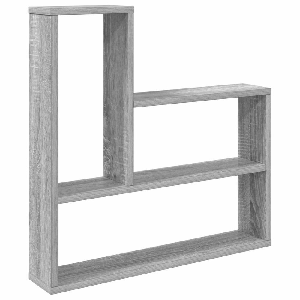 Produktbild för Vägg hylla Grå Sonoma 60 x 11 x 60 cm Konstruerat trä