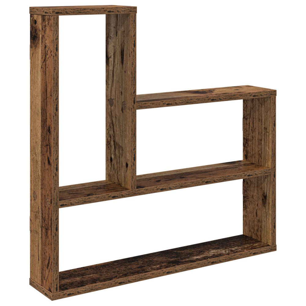 Produktbild för Vägg hylla Gammalt trä 60 x 11 x 60 cm Konstruerat trä