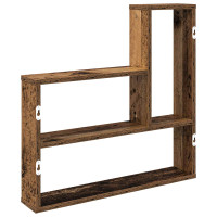 Produktbild för Vägg hylla Gammalt trä 60 x 11 x 60 cm Konstruerat trä