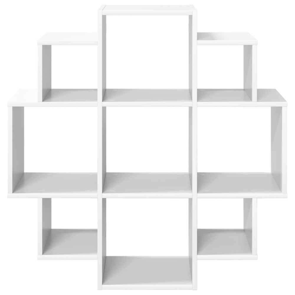 Produktbild för Vägg hylla Vit 90 x 25 x 90 cm Konstruerat trä