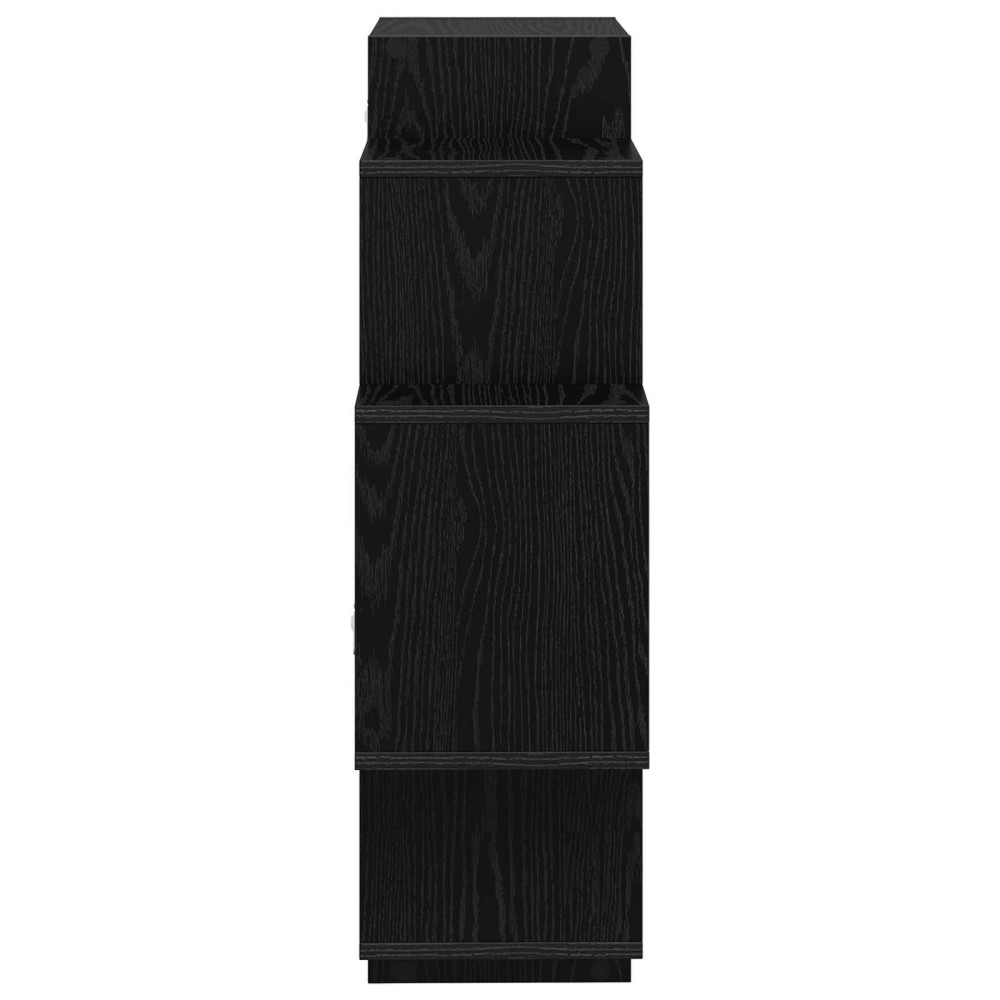 Produktbild för Vägg hylla Svart ek 90 x 25 x 90 cm Konstruerat trä