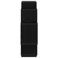 Produktbild för Vägg hylla Svart ek 90 x 25 x 90 cm Konstruerat trä