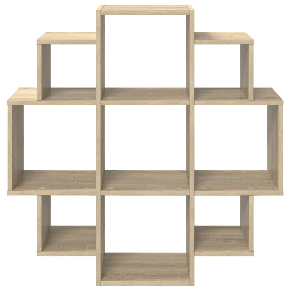 Produktbild för Vägg hylla Sonoma-ek 90 x 25 x 90 cm Konstruerat trä
