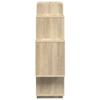 Produktbild för Vägg hylla Sonoma-ek 90 x 25 x 90 cm Konstruerat trä