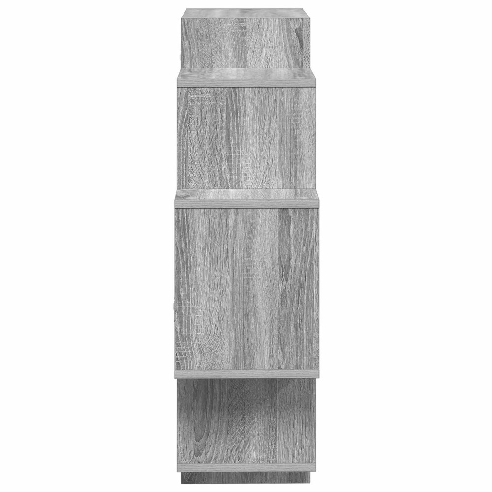 Produktbild för Vägg hylla Grå Sonoma 90 x 25 x 90 cm Konstruerat trä