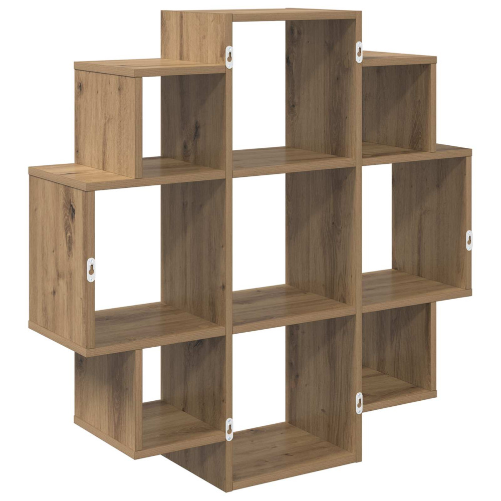 Produktbild för Vägg hylla Artisan-ek 90 x 25 x 90 cm Konstruerat trä