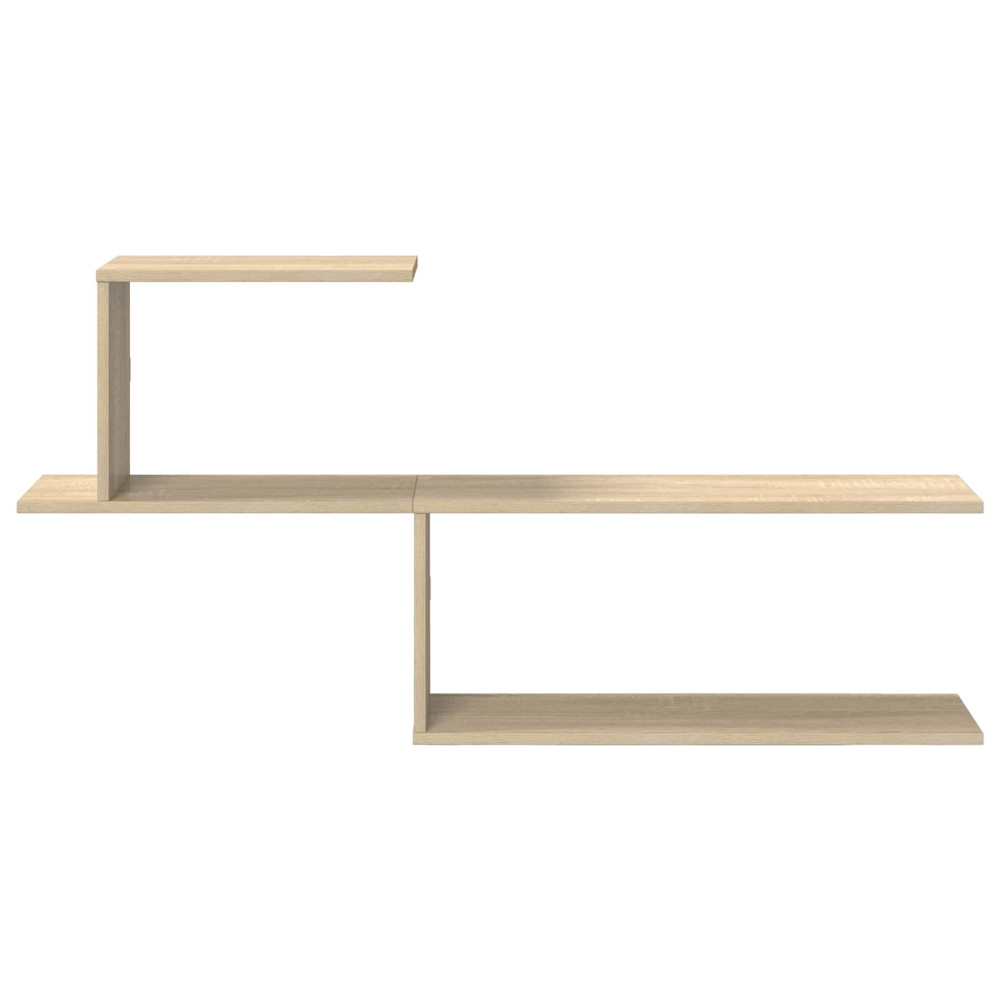 Produktbild för Vägg hylla Sonoma-ek 122 x 18 x 60 cm Konstruerat trä