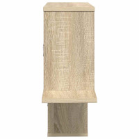 Produktbild för Vägg hylla Sonoma-ek 122 x 18 x 60 cm Konstruerat trä