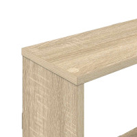 Produktbild för Vägg hylla Sonoma-ek 122 x 18 x 60 cm Konstruerat trä