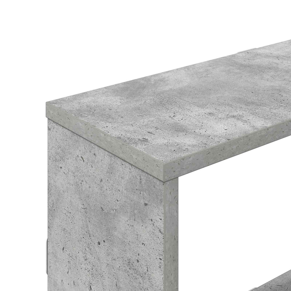 Produktbild för Vägg hylla Betonggrå 122 x 18 x 60 cm Konstruerat trä