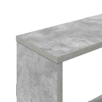 Produktbild för Vägg hylla Betonggrå 122 x 18 x 60 cm Konstruerat trä