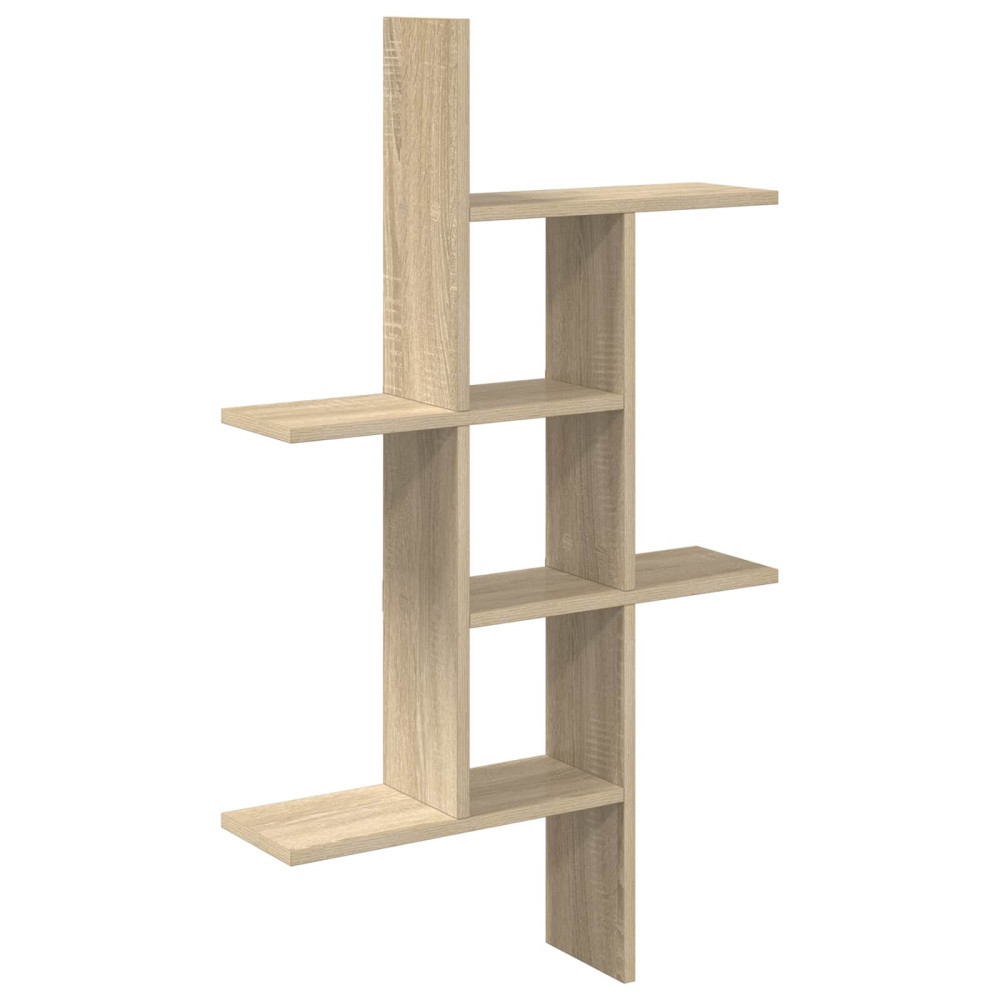 Produktbild för Vägg hylla Sonoma-ek 61 x 15 x 102 cm Konstruerat trä