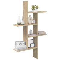 Produktbild för Vägg hylla Sonoma-ek 61 x 15 x 102 cm Konstruerat trä