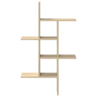 Produktbild för Vägg hylla Sonoma-ek 61 x 15 x 102 cm Konstruerat trä