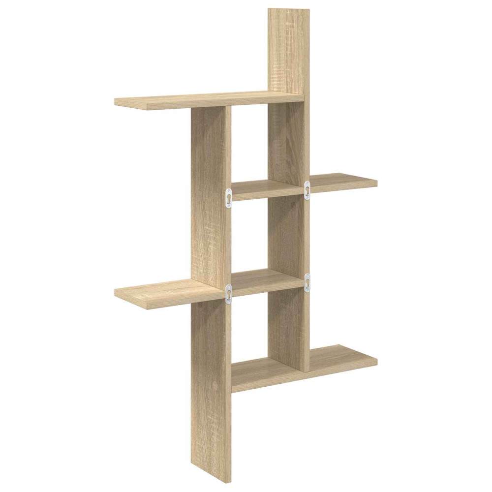 Produktbild för Vägg hylla Sonoma-ek 61 x 15 x 102 cm Konstruerat trä